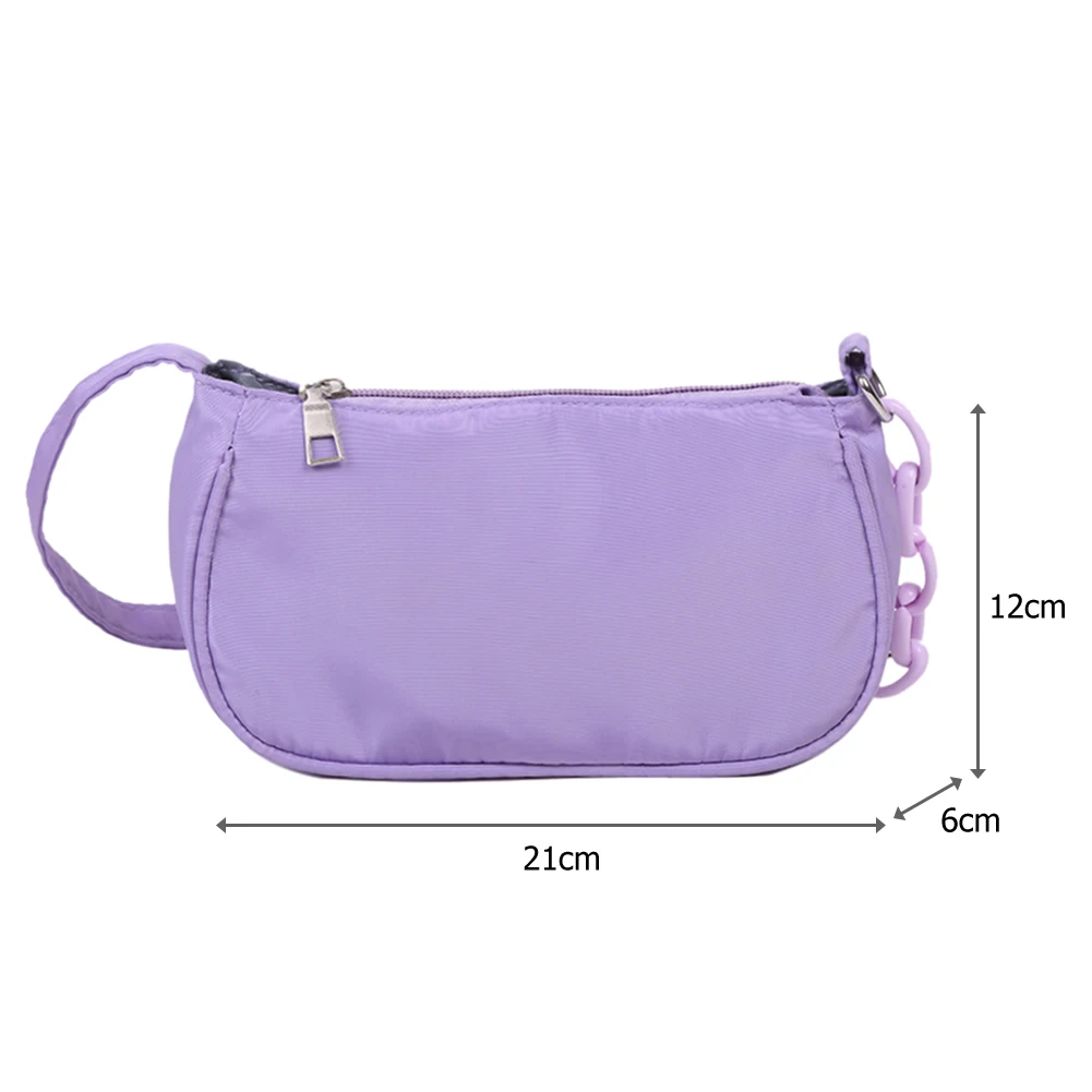

Women Casual Nylon Handbag Purse Ladies Portable Classic Texture Creative Design Chic Leisure Small Totes Travel Shoulder Bag