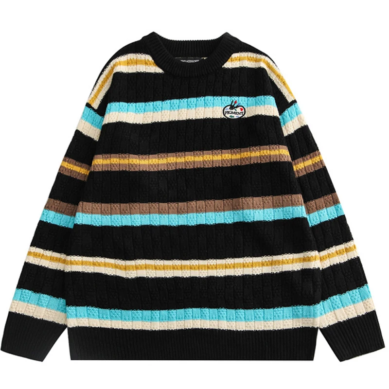 

Мужской свитер в полоску, в стиле ретро