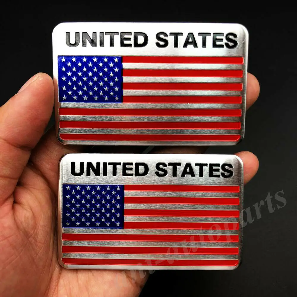 2 шт. Флаг США наклейки на мотоцикл значок эмблема|Наклейки автомобиль| |