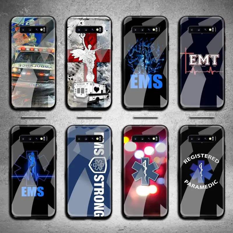 Чехол для телефона EMT EMS скорая помощь закаленное стекло Samsung S20 Plus S7 S8 S9 S10 Note 8 9 10 |