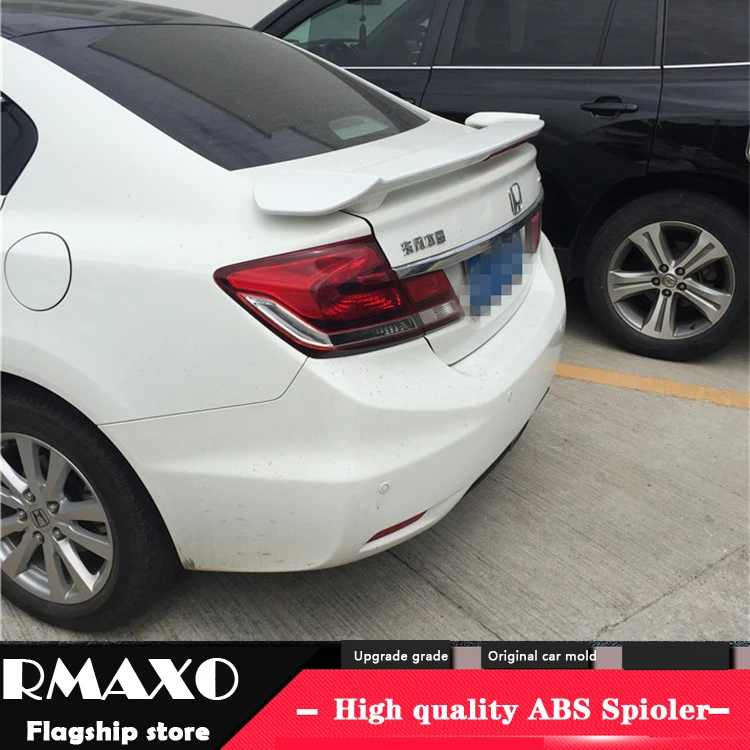 For HONDA Civic Spoiler 2012-2014 High Quality ABS Material Car Rear Wing Primer Color | Автомобили и мотоциклы