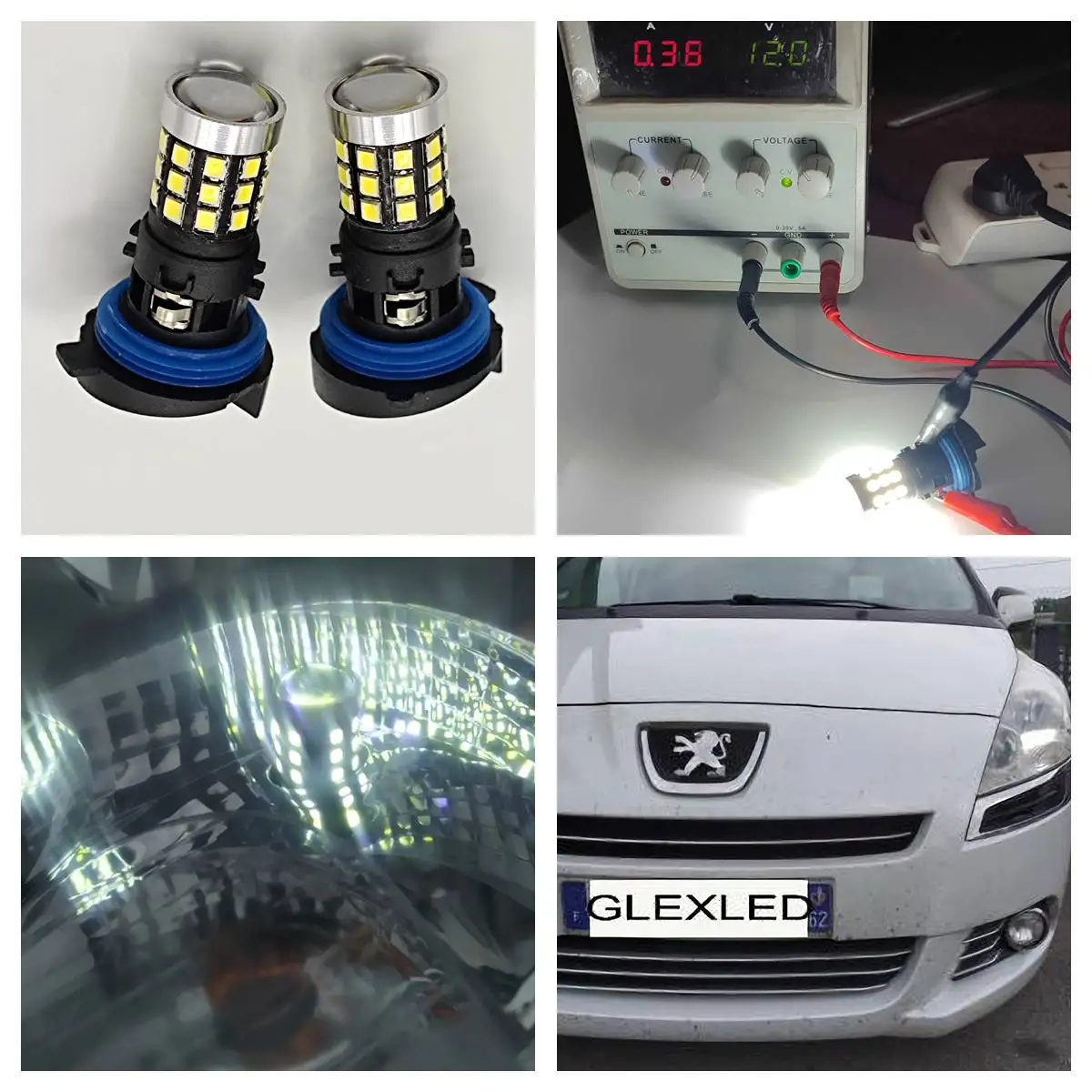 Купить 2PCS HP24W LED BULB No Error Bulbs Citroen C5 PEUGEOT 5008 3008