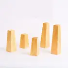 Простая диванная ножка из твердой древесины, ножки в скандинавском стиле, резиновые Квадратные ножки, чехол для парикмахерского кресла, мебель из золотистого дерева