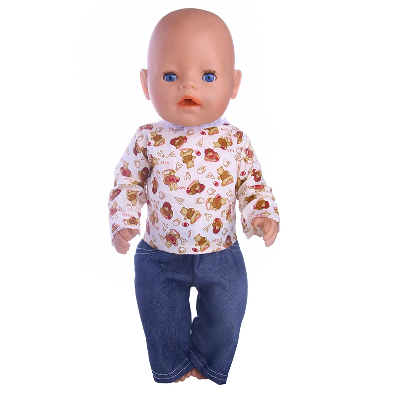 

Doll Clothes cute Brown bear Wear fit Doll For 18 inch, Children best Birthday Gift n1421