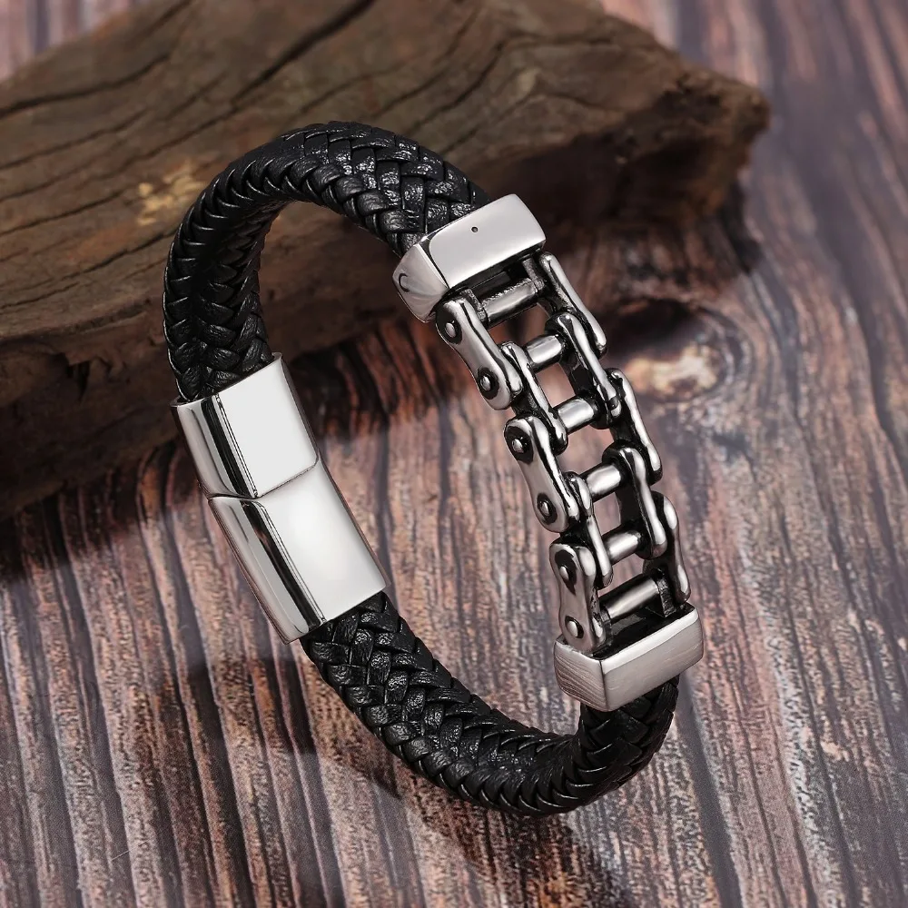 Браслет мужской из натуральной кожи с особым узором|Браслеты-манжеты| |