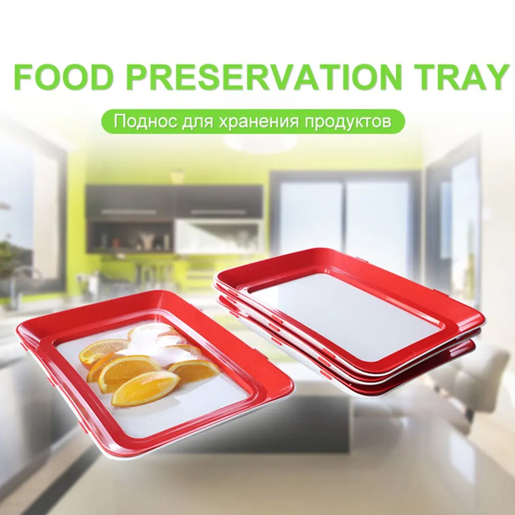 

Creative Food Vacuum Plastic Preservation Tray Food Preservation Tray Keeps Food Fresh Healthy Helper