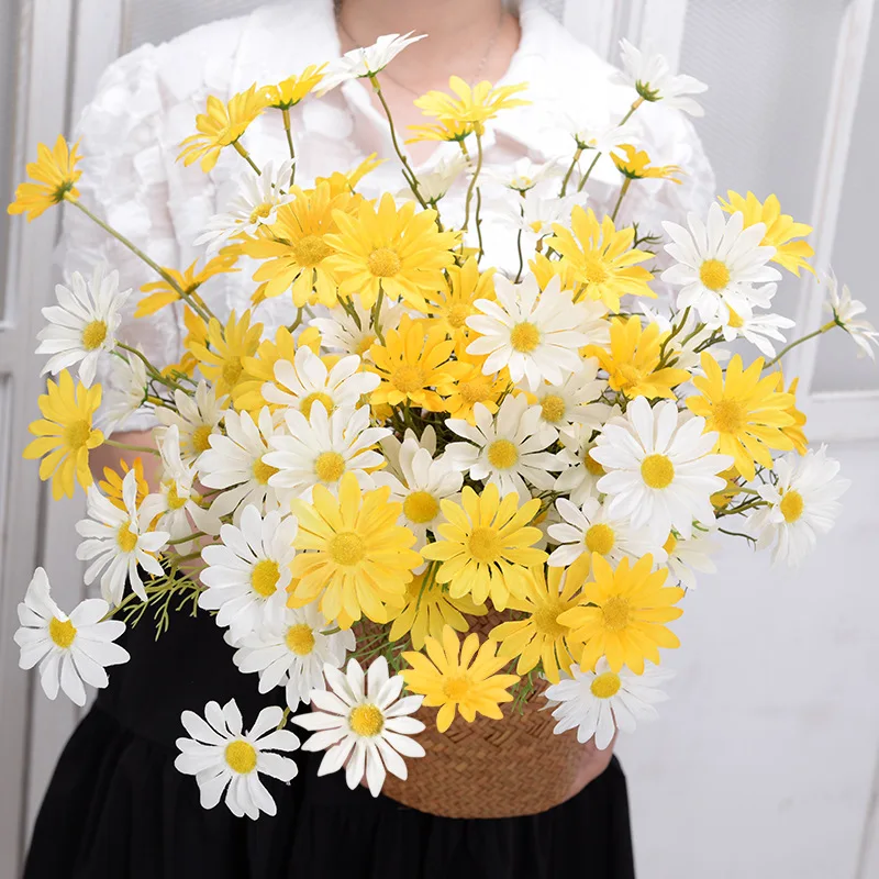 

25 Holland Little Daisy Cosmos Holland Chrysanthemum Artificial Flowers Home Hotel Wedding Photography Decoration Props Supplies
