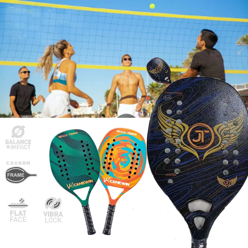 

Happpp Outdoor Adult Professional Full Carbon Beach Tennis Paddle Racket EVA Face Raqueta Unisex Equipment Raquete -40