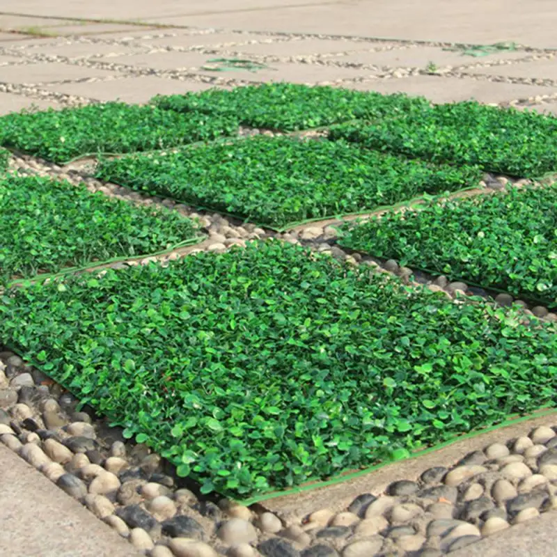 Искусственные зеленые горшечные растения газоны ковер для дома сада стены