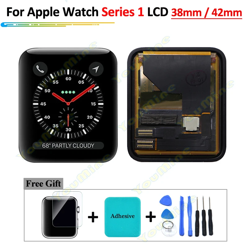 Для Apple Watch Series 1 ЖК дисплей сенсорный экран дигитайзер 38 мм/42 мм Pantalla Замена для +