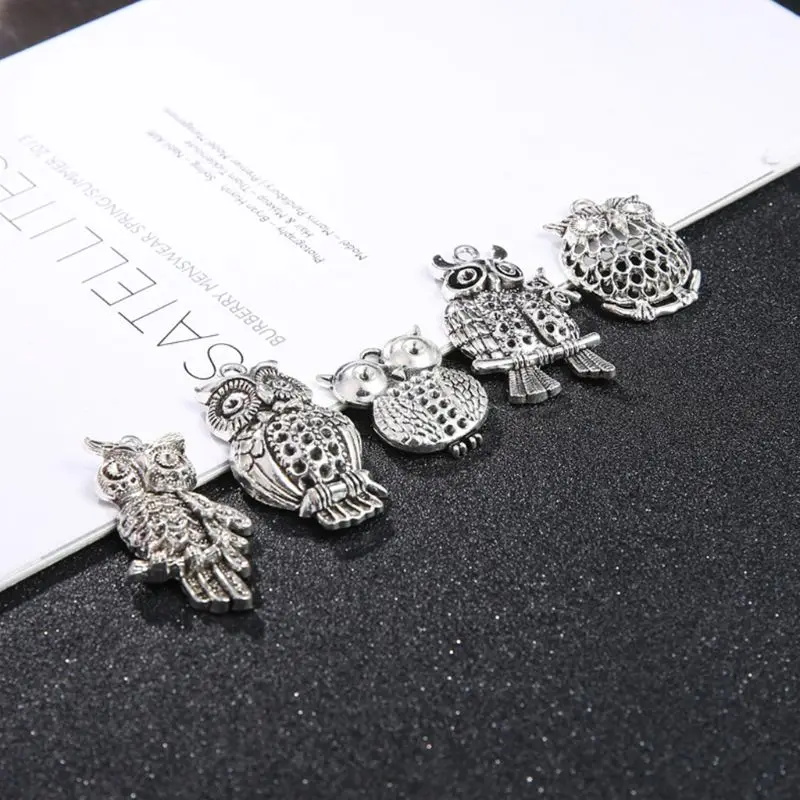 

Vintage Alloy Old Look Mixed Animal Owl Pendants Handmade DIY Crafts Accessory