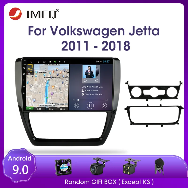 JMCQ Android 9 0 для Volkswagen VW Sagitar Jetta Bora 2011-2018 Автомагнитола Мультимедиа Видео 2 din RDS GPS