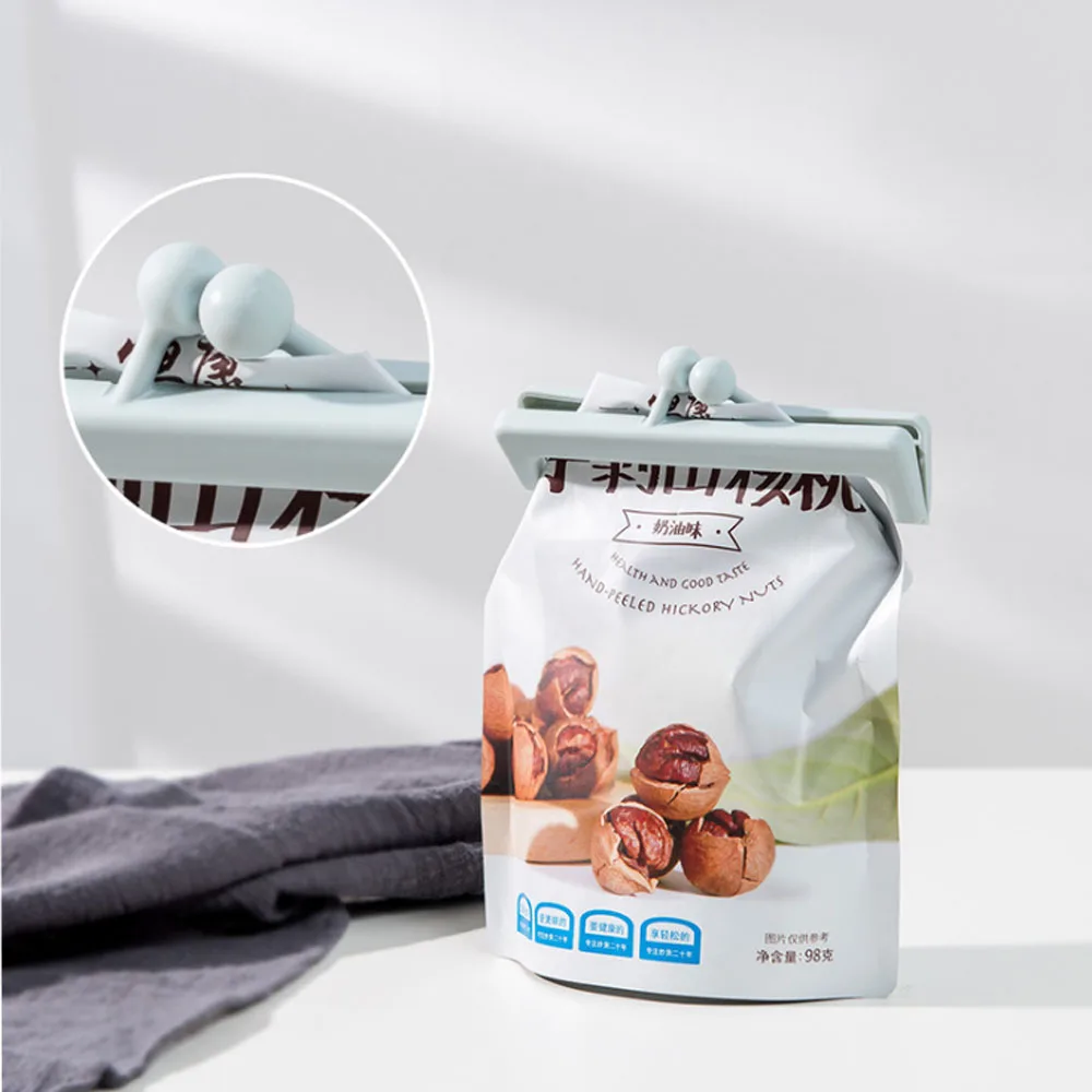 

Snap-type plain food bag sealing clip set, fresh-keeping clip, plastic bag, snack bag sealing clip, 2 packs