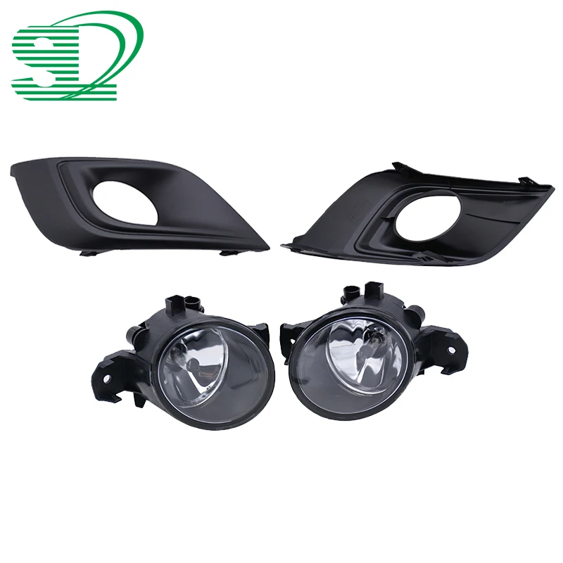 1 комплект прозрачные линзы бампер автомобиля туман светильник с лампой ободок