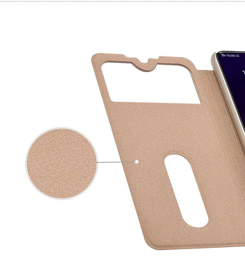 ДЛЯ VIVO Y91C кожаный чехол для просмотра окна Книга Стенд откидная крышка для Vivo Y91C Y91 C Y93 Y91i чехол для телефона Чехлы для VIVO Y91C Y 91C