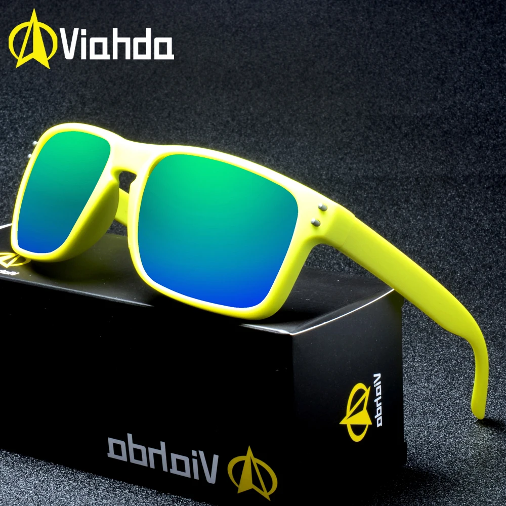 Солнцезащитные очки VIAHDA Мужские поляризационные прямоугольной формы зеркальные