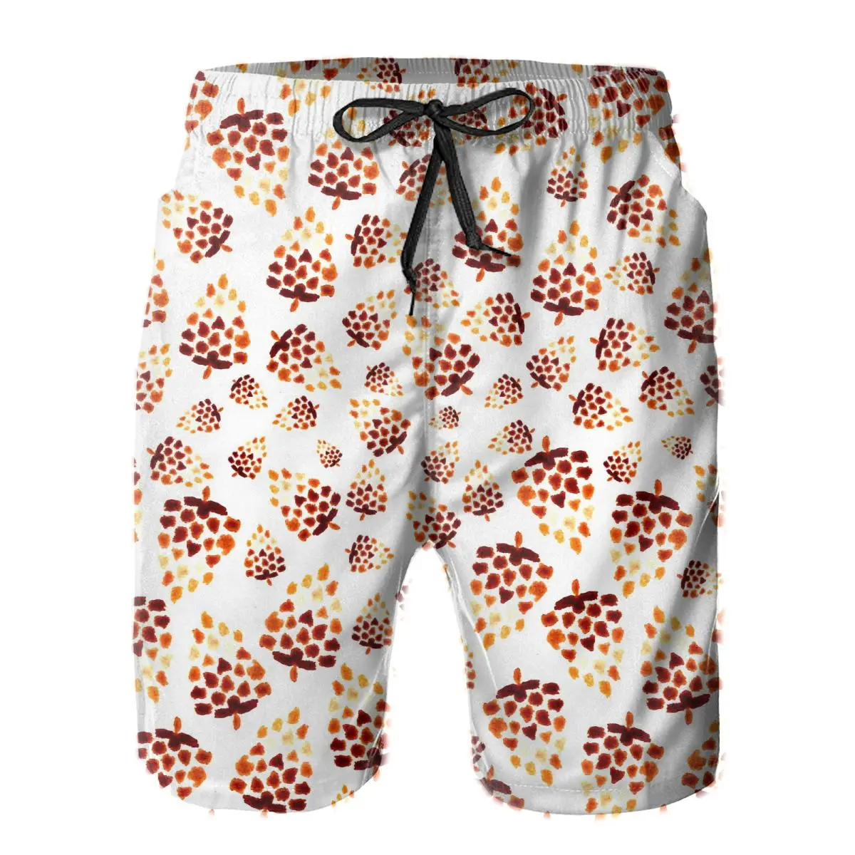 

Men's Beach Short Swim Shorts Pine Cones Pattern Surfing Maillot De Bain Sport Men's Board Shorts Swimwear