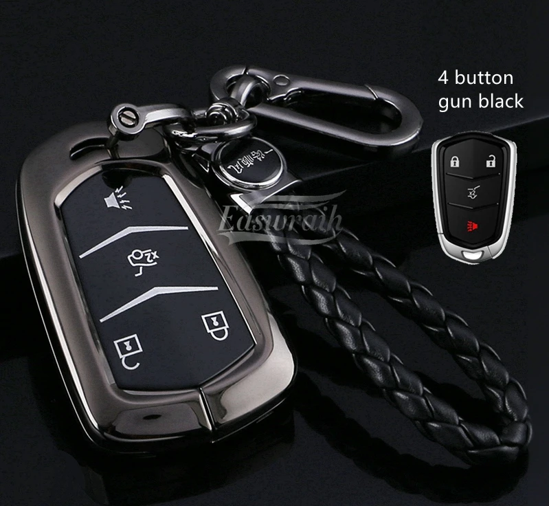 

Car Metal Key Case Protect Shell For Cadillac ATS CT6 CTS DTS XT5 Escalade ESV SRX STS XTS ELR Car Interior Accessories