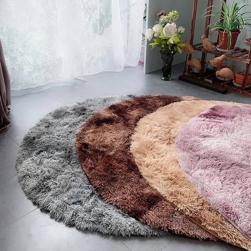Противоскользящий мягкий 110 см * 160 гостиная/спальня круглый коврик ковер