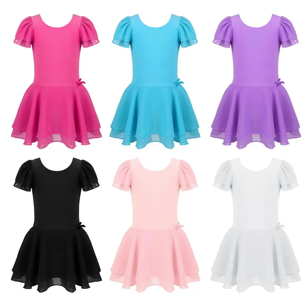 Купальник для девочек занятий художественной гимнастикой балерины платье-пачка