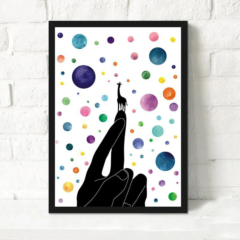 Картина на холсте с изображением звездного неба пальцев звезд животных | Дом и