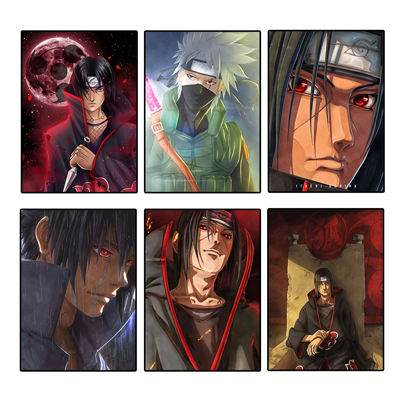 

Itachi Uchiha Naruto Posters and Prints Cartoon Anime Canvas Painting Print Mural Pictures Children's Room Home Wall Decoration