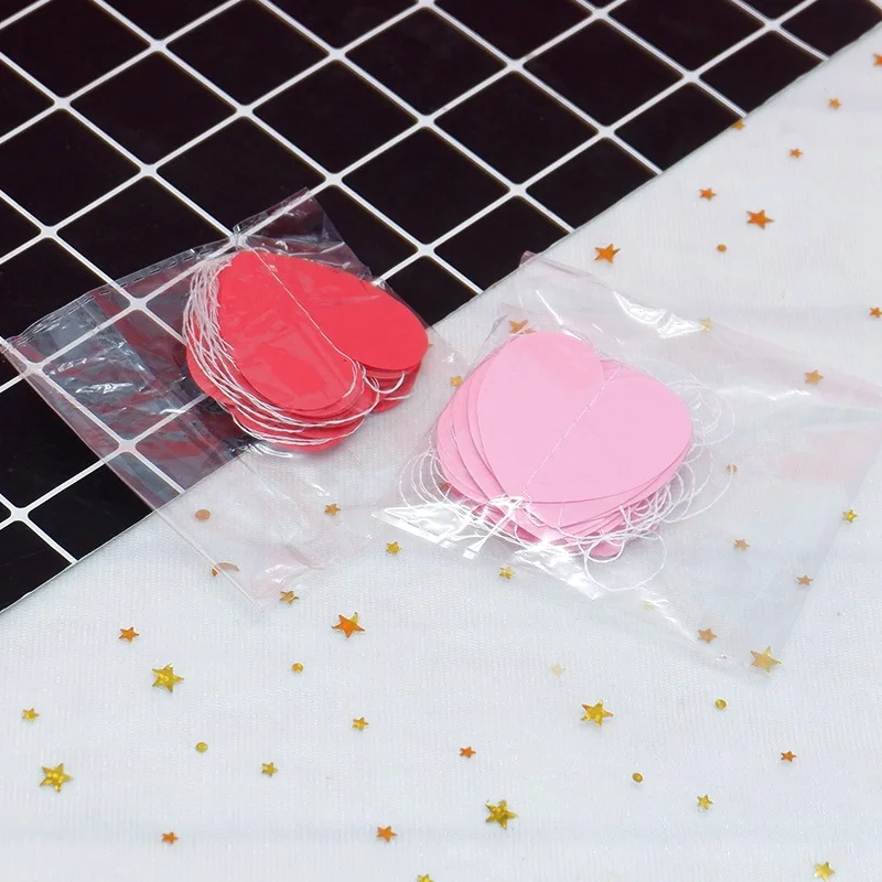 

5 Meters Special Paper Love String Pull Flower Pull Flag Decoration Supplies Wedding Wedding Birthday Party Bunting Decoration