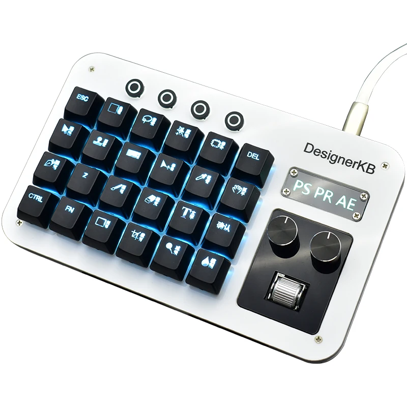 

Designer Keyboard Ps Drawing Keyboard Mechanical Keyboard One-handed Keyboard Custom Macro Programming Knob Small Keyboard