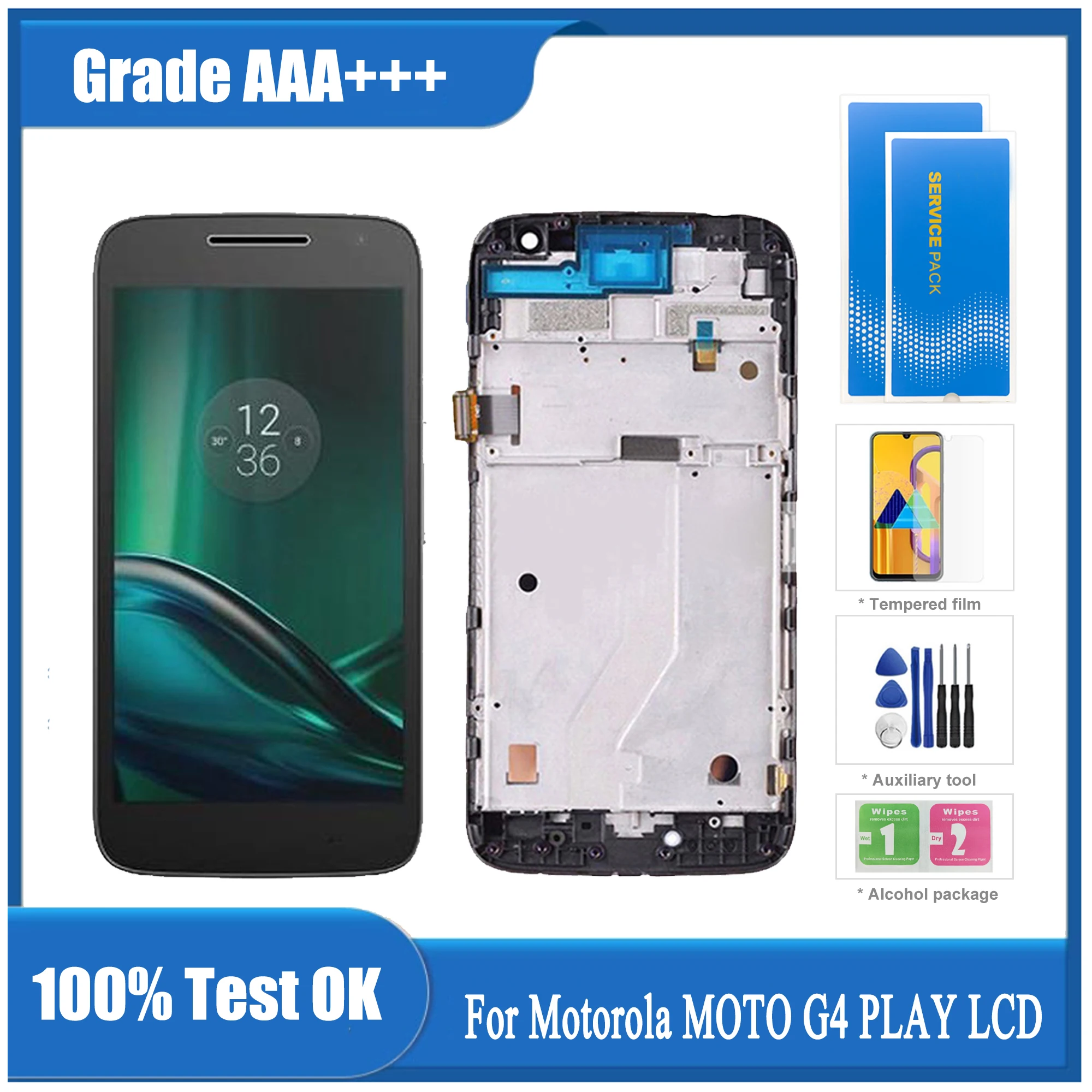 

ЖК-дисплей 5,0 дюйма для Motorola MOTO G4 PLAY, сенсорный экран с дигитайзером в сборе для MOTO G4 Play LCD Xt1601 Xt1602 XT1603 Xt1604