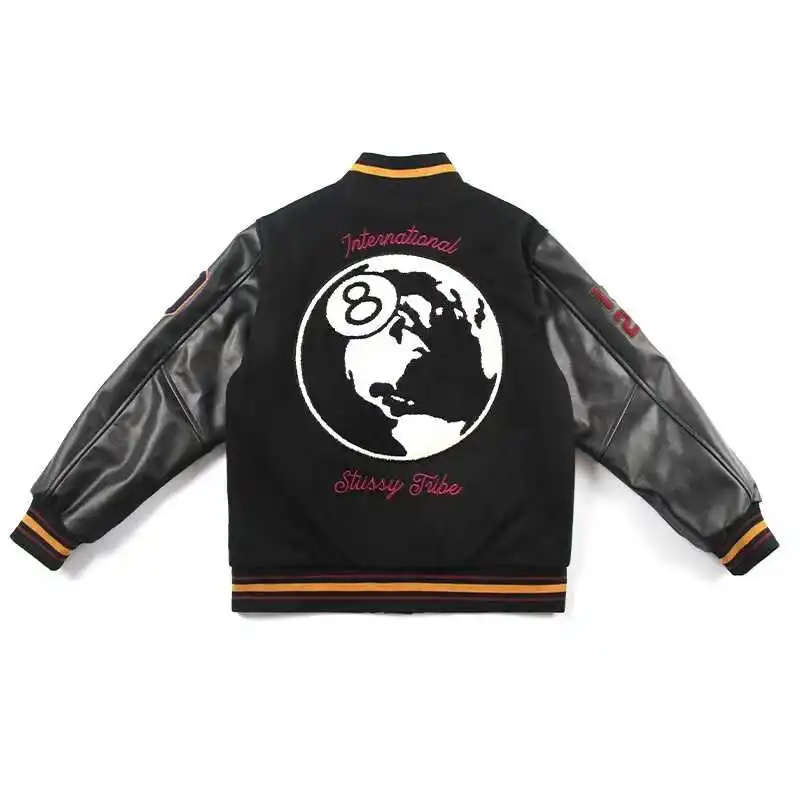 

Новинка 2021, бейсбольная куртка Kenijima в стиле same vibe на 40-ю годовщину, черная, восьмерная Куртка jack