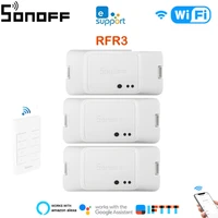 sonoff rfr3 smart wifi switch support app433 rflanvoice remote control diy automation modules works with alexa google home