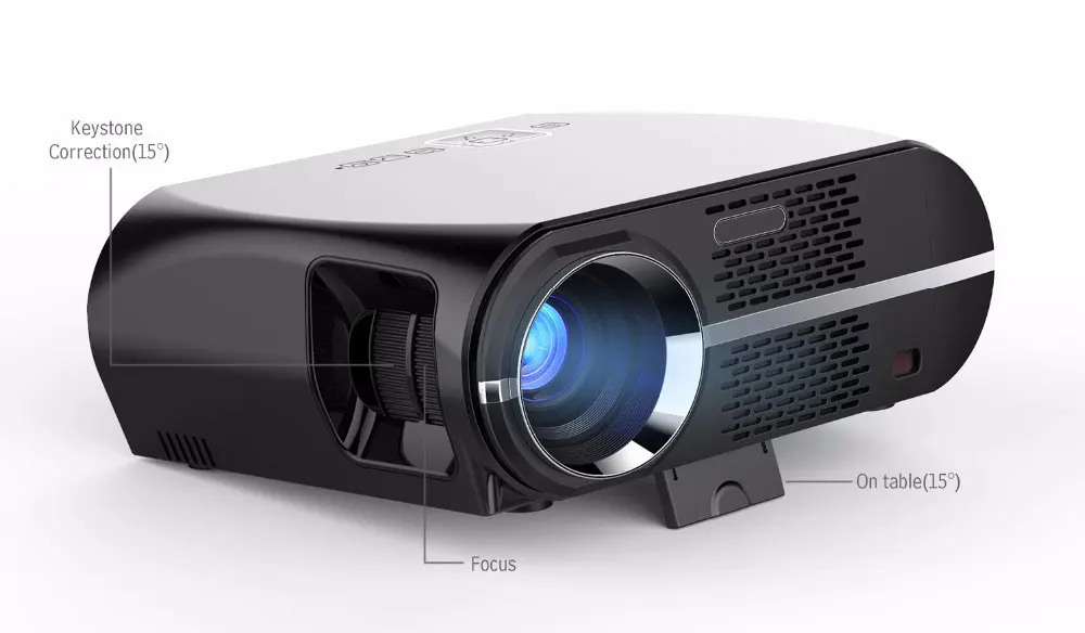 Real TV GP100 3200 Lumens Projector Amlogic S905X MSTAR V69 Android 6.0 1080P HD with gift | Электроника