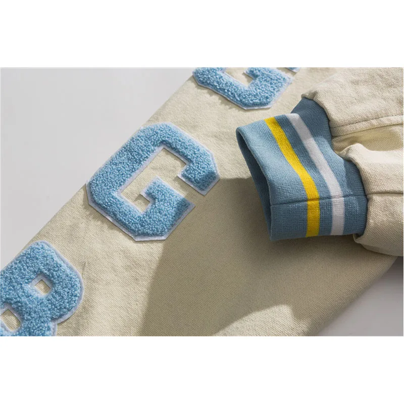 Бейсбольная куртка Мужская Меховая с вышивкой букв в стиле пэчворк|Мужские