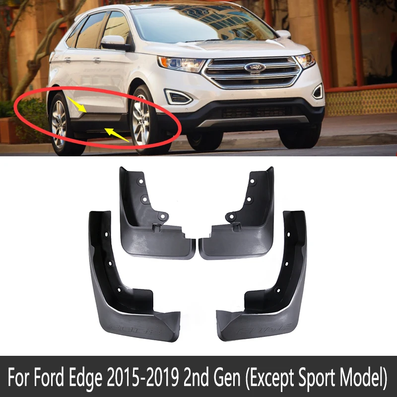 Except Sport Model Переднее заднее крыло автомобиля для Ford Edge~ крыло брызговик щиток брызговиков аксессуары для брызговиков 2nd 2 Gen - Название цвета: Except Sport Model