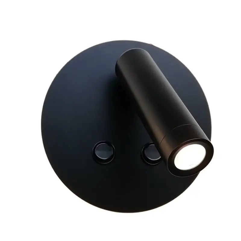 

Topoch Modern Bedroom Wall Lamp Dual Switched LED Backlit 6W with Adjustable Reading Light 3W for Indoor Decaration 100-240V