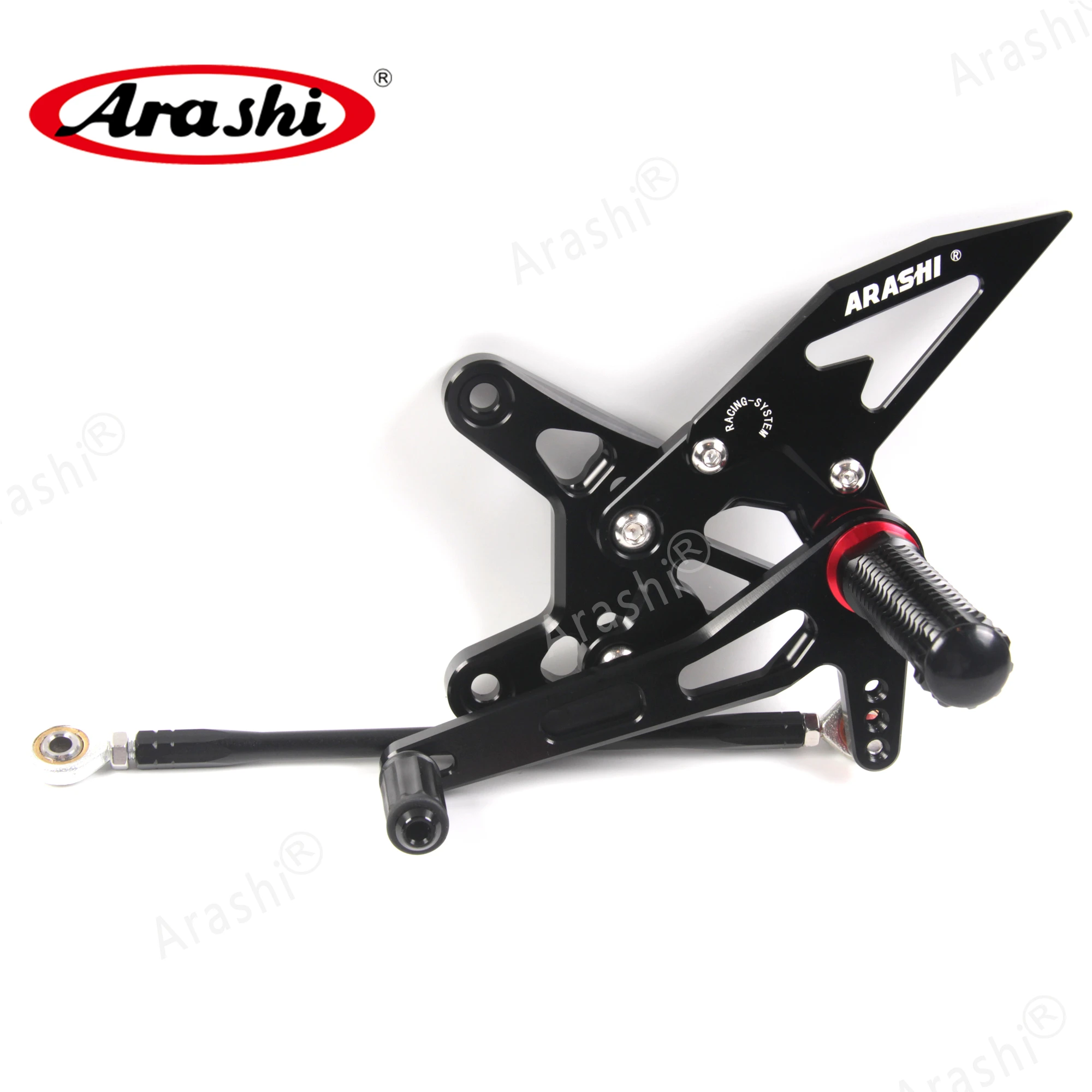 Араши ниндзя ZX6R CNC регулируемая подножка для ног KAWASAKI ZX 6R NINJA 2007 2008 Rearset подставка