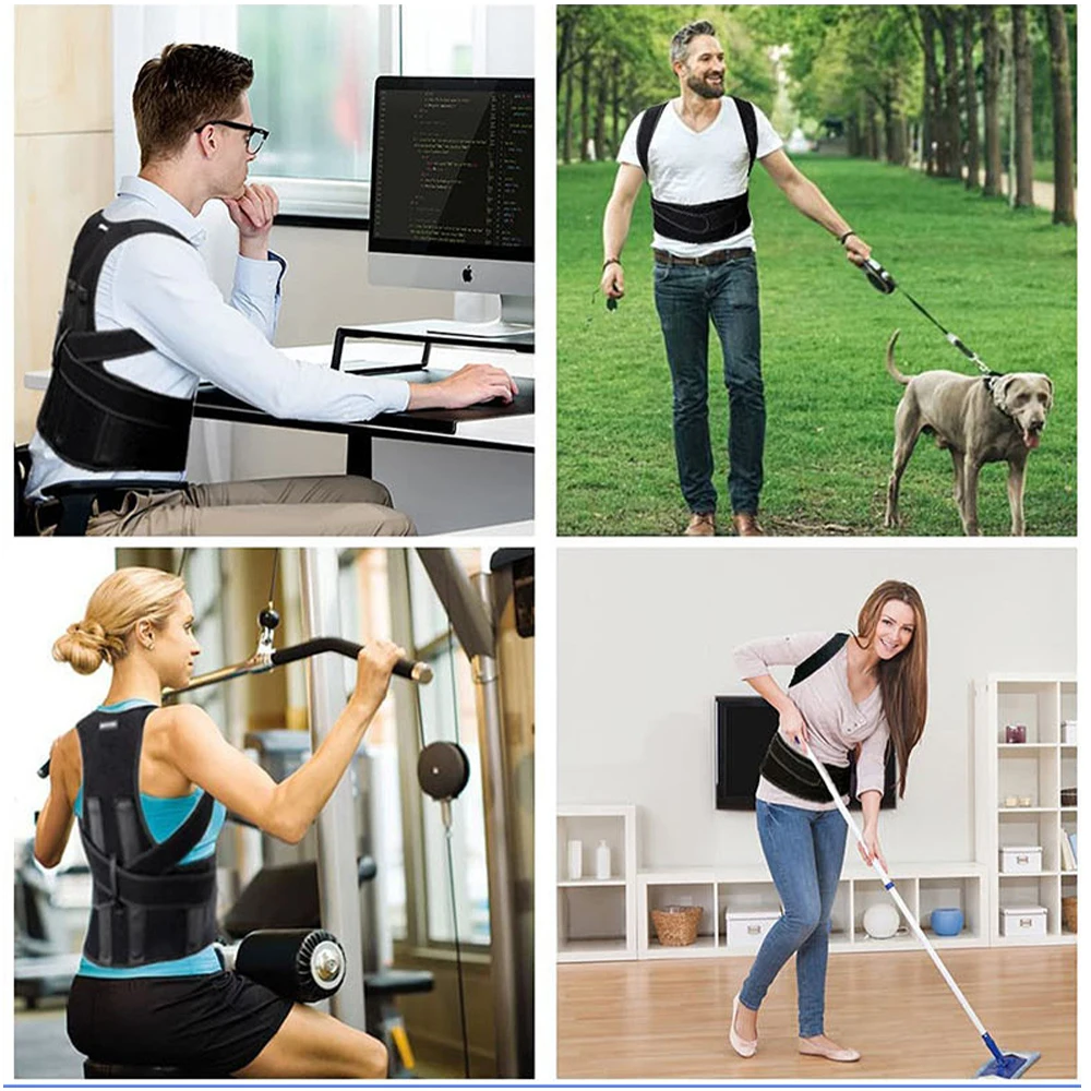 

Back Correction Belt Anti Hunchback Support for Men and Women Adjustable Posture Correction Belt Relieves Muscle Soreness