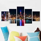 Картина на холсте с изображением ночного пейзажа, 5 шт.