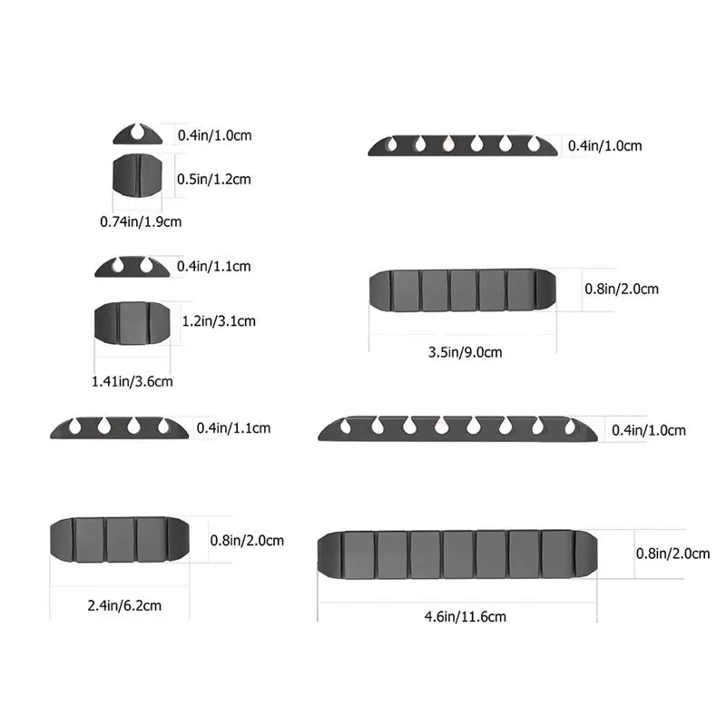 

5pcs Silicone Cable Winders Cable Cord Organizers Data Line Organizers