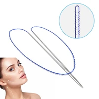 deenora disposable absorbable suture sharp needle cog 4d 20g 130mm 400mm double needle pcl pdo thread for face lifting 1pcsbag