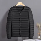 Мужской пуховик, Повседневная утепленная теплая куртка, водонепроницаемая черная ветровка с мягкой оболочкой для мужчин, новинка зимы 2021