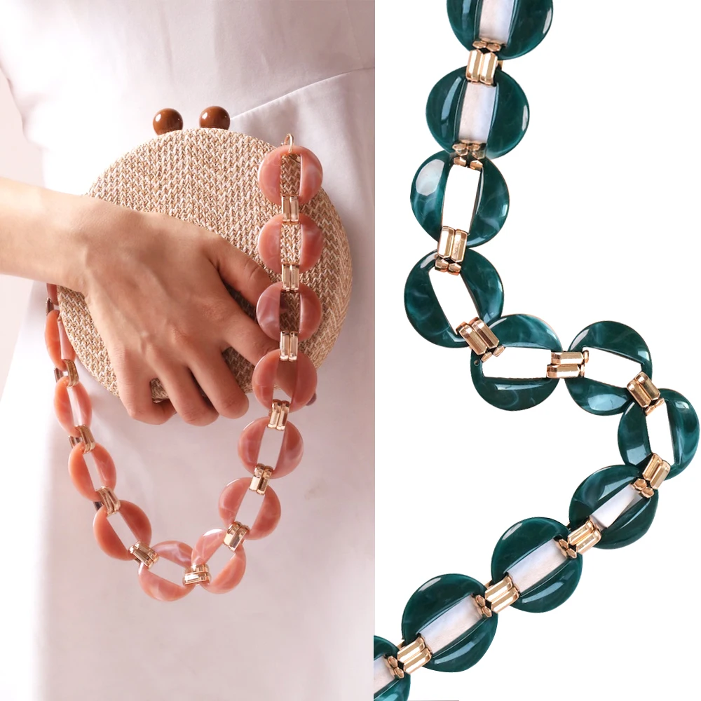 Роскошный дизайнерский ремень из акрилового сплава 60 120 см сделай сам цепочка