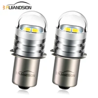 ruiandsion 2pcs p13 5s pr2 led flashlight bulb 6v 4d 4 cells lantern torch lamp bike light round shade 6000k 100lm waterproof