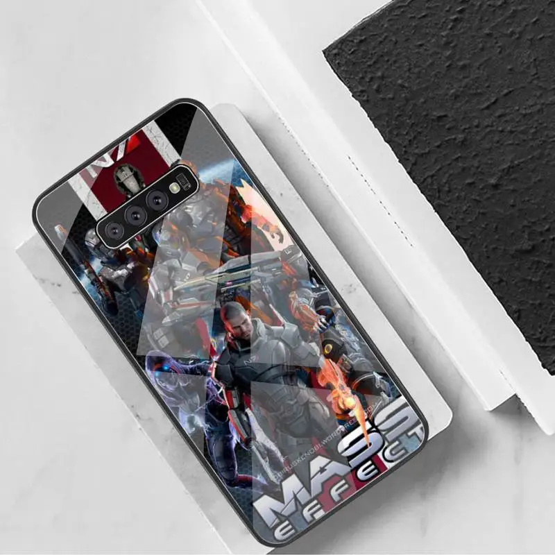 Чехол для телефона N7 Mass Effect закаленное стекло Samsung S20 Plus S7 S8 S9 S10 Note 8 9 10 | Мобильные