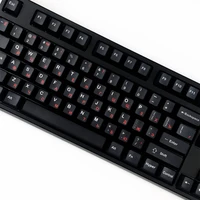 128keys black russian keycaps pbt dye sublimation mechanical keyboards key cap cherry profile for mx switch