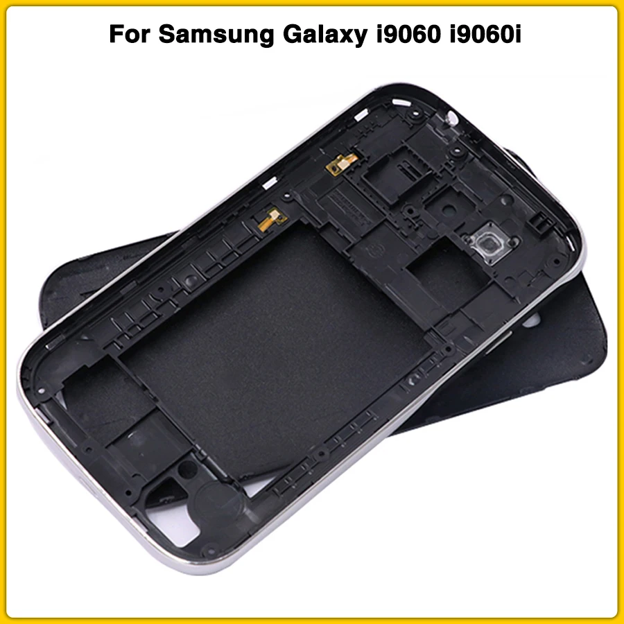 Полный корпус i9060 крышка батареи для samsung Galaxy Grand Neo i9060i средняя рамка+ Корпус батарейный чехол задний корпус