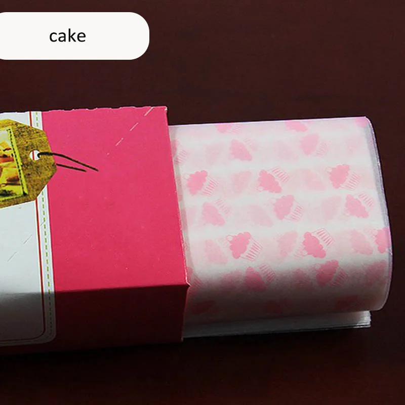 cake 50 шт./компл. упаковочная Бумага хлеб сэндвич Гамбургер картофель фри посылка воск Бумага выпечки для Еда инструменты Кухня гаджеты упаковочных материалов, Класс - Цвет: cake