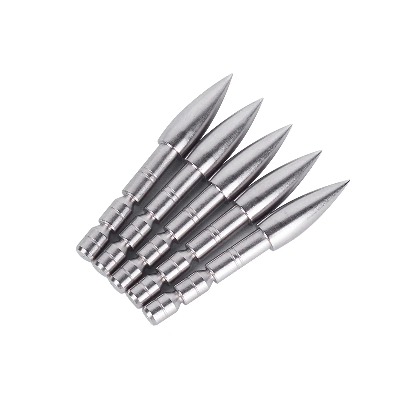 

80/100/120/150/200 Grain Arrow Head Point Diameter 4mm Stainless Steel Arrow Tip DIY Arrow Shaft for Archery Hunting Shooting
