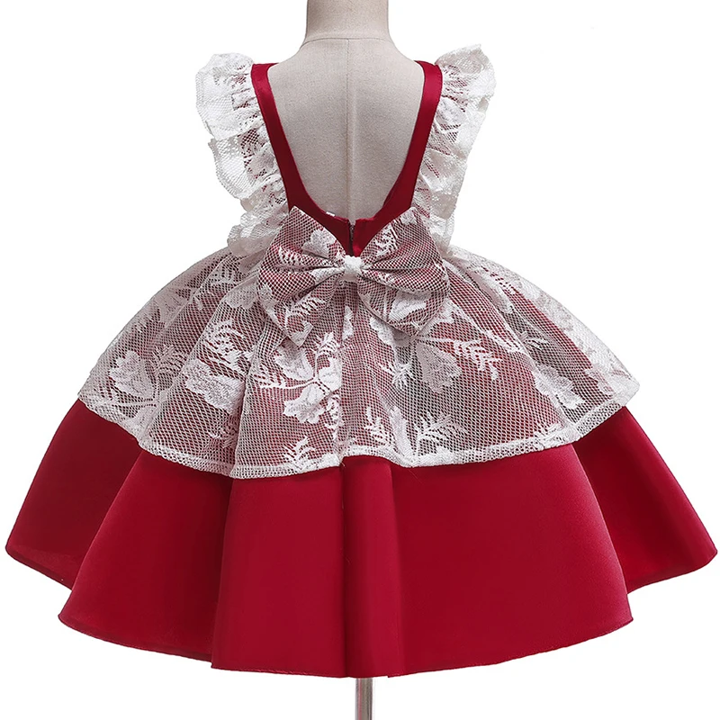 Детское кружевное платье с цветами для девочек | Детская одежда и обувь