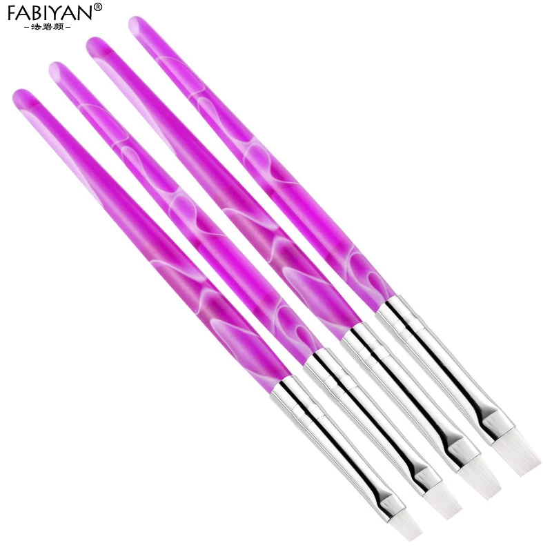 УФ-гель для дизайна ногтей кисть рисования ручки наконечники очистки от пыли